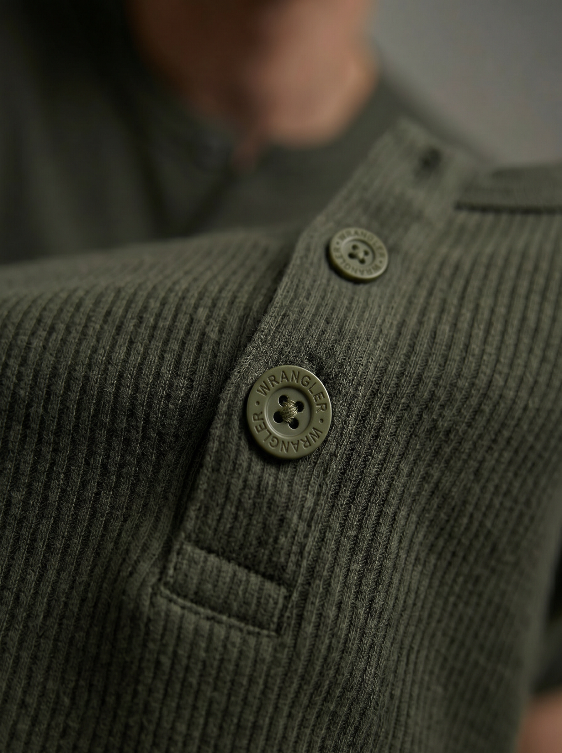 Olive Henley T-Shirt